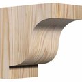 Ekena Millwork Newport Smooth Corbel, Douglas Fir, 3 1/2"W x 6"D x 6"H COR04X06X06NEW00SDF